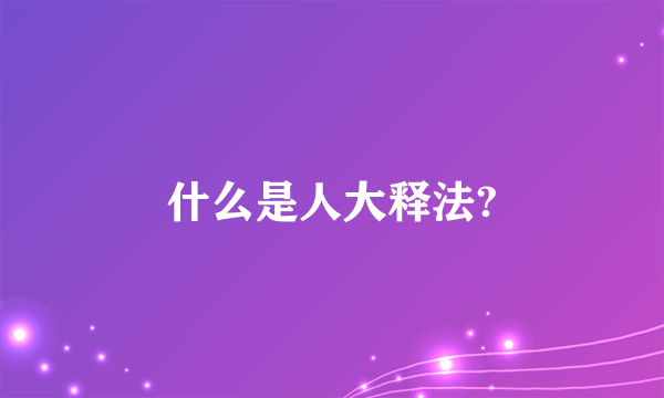 什么是人大释法?