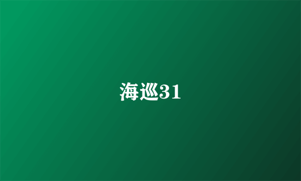 海巡31